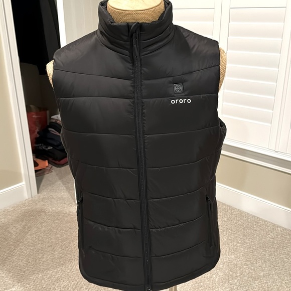 Ororo Jackets & Coats Ororo Heated Vest Medium Black Like New Full